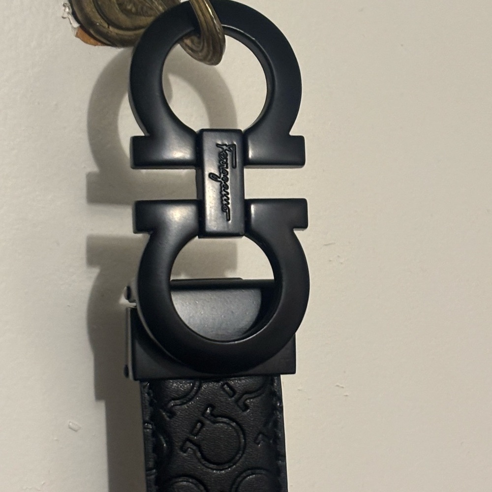 Designer Black Leather Belt